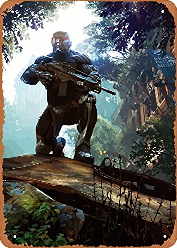 NIUMOWANG Crysis Metall-Blechschild, Retro, Vintage, dekorativ, 20,3 x 30,5 cm von NIUMOWANG