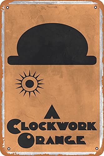 NIUMOWANG Metallschild – A Clockwork Orange Blechposter 30,5 x 20,3 cm von NIUMOWANG