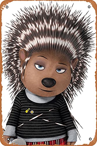 NIUMOWANG Metallschild – Ash Sing Movie Charakter Blechposter 30,5 x 20,3 cm von NIUMOWANG