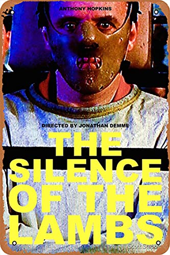 NIUMOWANG Metallschild – Das Schweigen der Lämmer 7 Blechposter 30,5 x 20,3 cm von NIUMOWANG