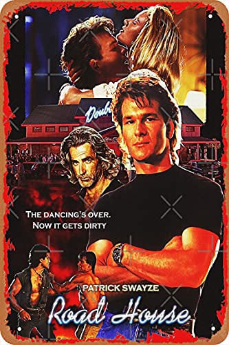 NIUMOWANG Metallschild – Patrick Swayze – Road House Blechposter 30,5 x 20,3 cm von NIUMOWANG