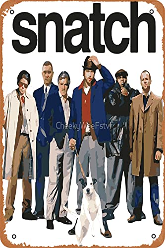 NIUMOWANG Metallschild – Snatch Movie Vector Blechposter 30,5 x 20,3 cm von NIUMOWANG