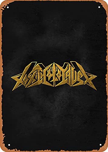 NIUMOWANG Toxic Holocaust Joel Grind Metal Music Logo Retro Vintage dekoratives Metall-Blechschild 20,3 x 30,5 cm von NIUMOWANG