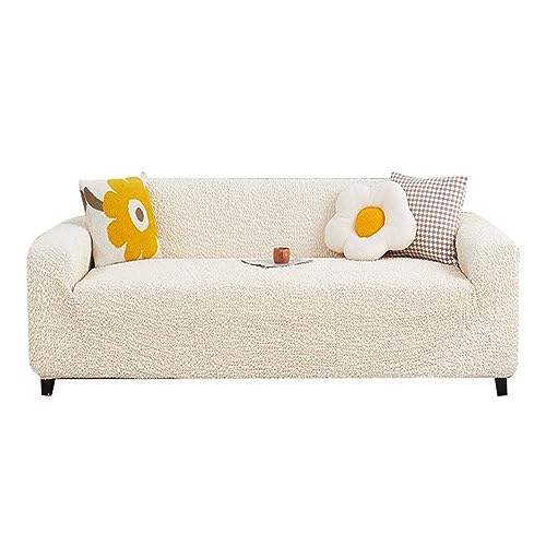 Allgemeine Anti-Roll-Sofa-Kissen, for 3-Sitzer-Sofa mit Kissen und Rock, hochelastischer Sofabezug, verformt Sich Nicht und ist for den Langzeitgebrauch geeignet(Beige,90 140cm) von NIUSABOU