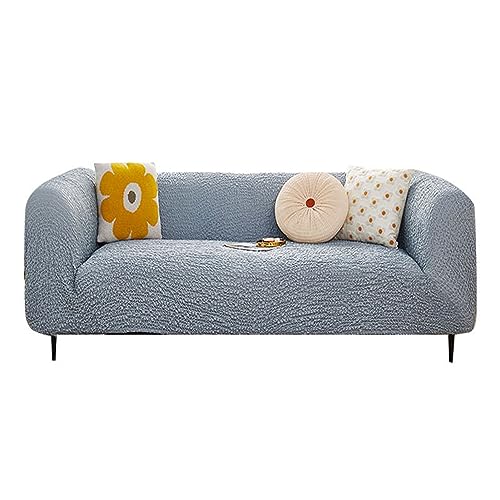 Allgemeine Anti-Roll-Sofa-Kissen, for 3-Sitzer-Sofa mit Kissen und Rock, hochelastischer Sofabezug, verformt Sich Nicht und ist for den Langzeitgebrauch geeignet(Blue,90 140cm) von NIUSABOU