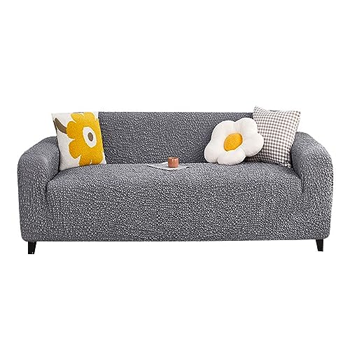 Allgemeine Anti-Roll-Sofa-Kissen, for 3-Sitzer-Sofa mit Kissen und Rock, hochelastischer Sofabezug, verformt Sich Nicht und ist for den Langzeitgebrauch geeignet(Dark Grey,145 185cm) von NIUSABOU