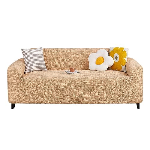 Allgemeine Anti-Roll-Sofa-Kissen, for 3-Sitzer-Sofa mit Kissen und Rock, hochelastischer Sofabezug, verformt Sich Nicht und ist for den Langzeitgebrauch geeignet(Khaki,145 185cm) von NIUSABOU