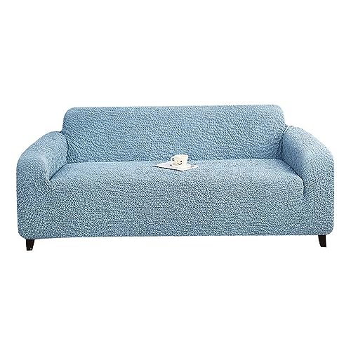 Allgemeine Anti-Roll-Sofa-Kissen, for 3-Sitzer-Sofa mit Kissen und Rock, hochelastischer Sofabezug, verformt Sich Nicht und ist for den Langzeitgebrauch geeignet(Light Blue,145 185cm) von NIUSABOU