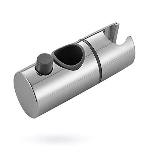 Dusche senkrechte Stange Neue 22mm ABS Chrom Duschstangenkopf Schieberhalter Verstellbare Halterung von NIUSABOU