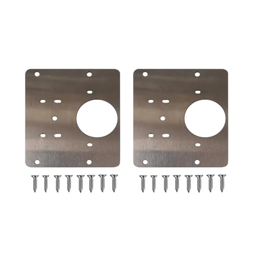 Edelstahl Scharniere Reparaturplatte, 10 Pcs Edelstahl Scharnier Reparatur Platte for Schrank Tür Schublade Kleiderschrank Fenster Hardware(2pc) von NIUSABOU