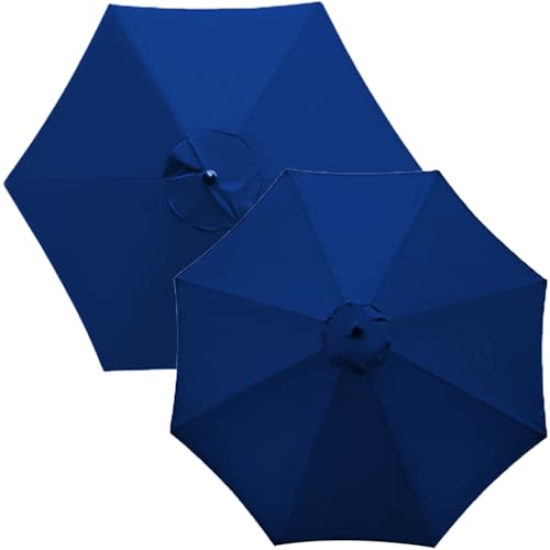 Ersetzen Sie den Sonnenschirm, Ersatz-Schirmdach for 6- oder 8-Streben-Schirme, mehrere Größen, mehrfarbig, 1 Stück(Orange,6 RIBS: 250CM(8.2FT)) von NIUSABOU