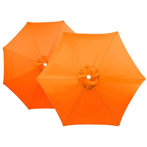 Ersetzen Sie den Sonnenschirm, Terrassenschirm-Ersatzdach for 6/8 Rippen, mehrfarbig, mehrere Größen(Orange,6 RIBS: 200CM/6.5FT) von NIUSABOU