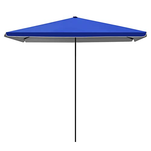Jardín con paraguas de sol, Tragbarer Terrassenschirm for den Außenbereich, LSF 50+, höhenverstellbar, winddicht, mehrfarbig, mehrere Größen(Blue,2.0x2.0m/6.6x6.6ft) von NIUSABOU