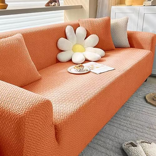 NIUSABOU Allgemeine Anti-Roll-Sofa-Kissen, for 3-Sitzer-Sofa mit Kissen und Rock, universell for alle Jahreszeiten, mehrere Größen zur Auswahl(Orange,190 230cm) von NIUSABOU