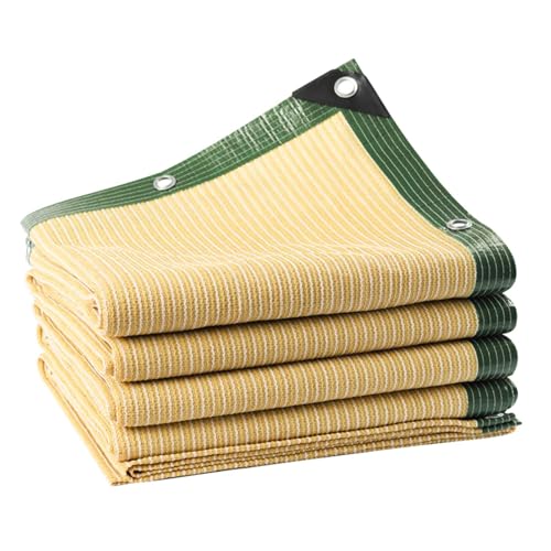 NIUSABOU Aluminiumoxid, Sonnenschutznetz, 75% Schatten, HDPE, UV-Schutz, for Sukkulenten, Garten, Außenbereich, Beige, mehrere Größen(5.0x15.0 m/16.4x49 ft) von NIUSABOU