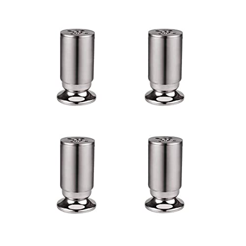 NIUSABOU Edelstahl kann die Beine von Möbeln anpassen. Möbelbeine aus Edelstahl, 4er-Pack, höhenverstellbar, 0–15 mm, mehrere Größen, 6–30 cm(12cm) von NIUSABOU