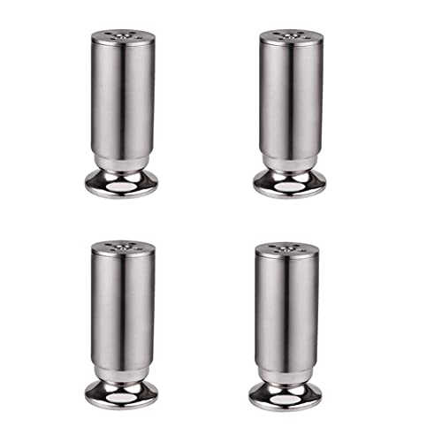 NIUSABOU Edelstahl kann die Beine von Möbeln anpassen. Möbelbeine aus Edelstahl, 4er-Pack, höhenverstellbar, 0–15 mm, mehrere Größen, 6–30 cm(15cm) von NIUSABOU