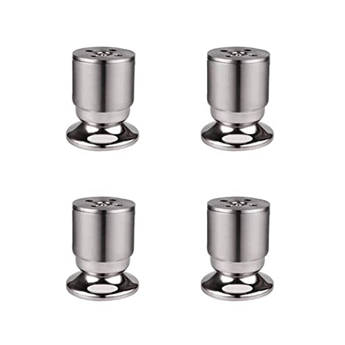 NIUSABOU Edelstahl kann die Beine von Möbeln anpassen. Möbelbeine aus Edelstahl, 4er-Pack, höhenverstellbar, 0–15 mm, mehrere Größen, 6–30 cm(6cm) von NIUSABOU