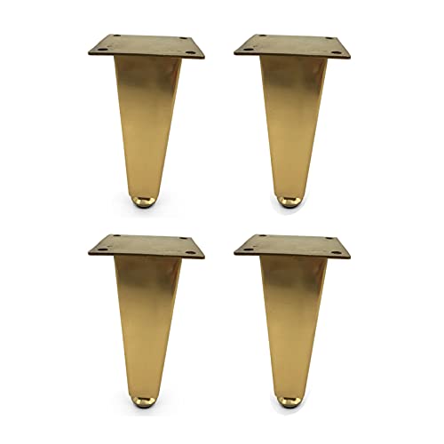 NIUSABOU Edelstahl kann die Beine von Möbeln anpassen. Verstellbare Möbelbeine aus Edelstahl, golden, 8,5–13,5 cm, for Verschiedene Möbel(8.5cm/3.3in) von NIUSABOU