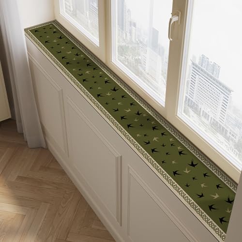 NIUSABOU Fensterkissen, Fensterbank-Schutzmatte, Grün, mehrere Größen(160x10cm (63"x4")) von NIUSABOU
