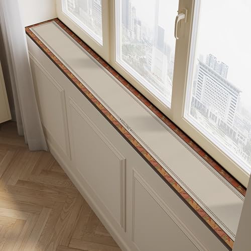 NIUSABOU Fensterkissen, Fensterbankmatte, Mehrfarbig, 60–200 cm x 10–40 cm(B,100x10cm (39 3/8"x4")) von NIUSABOU