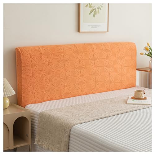 NIUSABOU Kopfbedeckung, Kopfteilbezug, Schonbezug for Einzel- und Doppelbett, mehrere Größen, Grau(Orange,180CM) von NIUSABOU