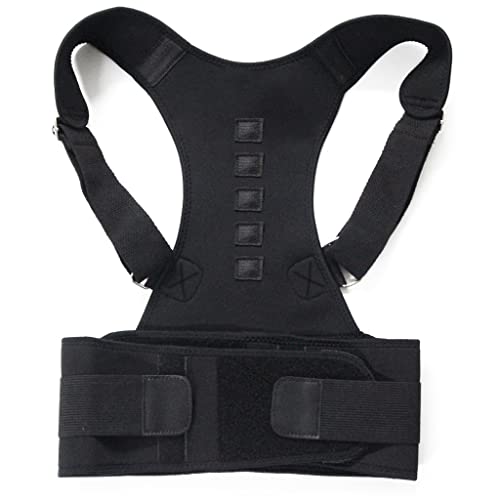 NIUSABOU Positionskorrekturgerät, Schulter-Rücken-Haltungskorrektur-Stützgürtel Neopren-Baumwolle Mehrfarbig Mehrere Größen(Black,XXL code) von NIUSABOU