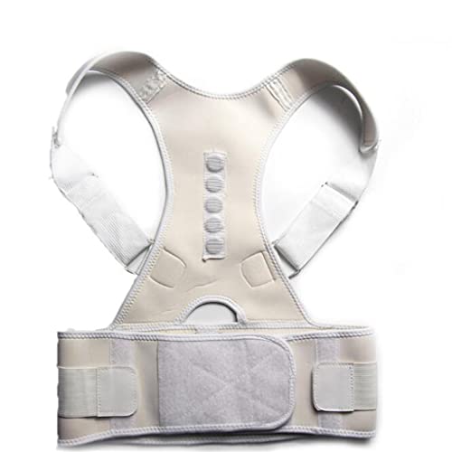 NIUSABOU Positionskorrekturgerät, Schulter-Rücken-Haltungskorrektur-Stützgürtel Neopren-Baumwolle Mehrfarbig Mehrere Größen(White,M code) von NIUSABOU