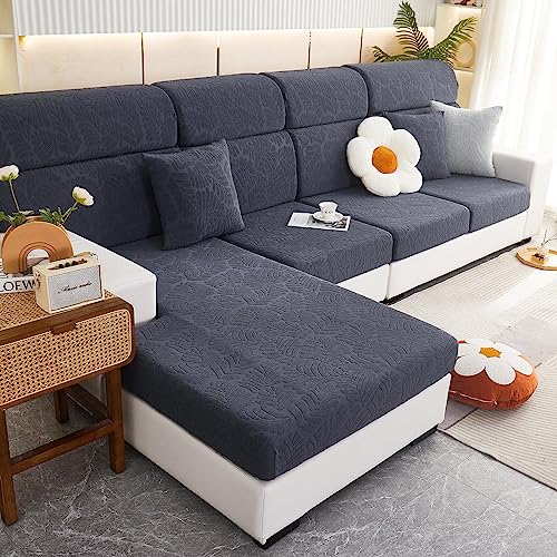 NIUSABOU Sofa-Sitzabdeckung, Jacquard-Stretch-Sofakissen-Schonbezug for einzelne Kissen, Mehrfarbig, mehrere Größen(Greya,Backrest-M) von NIUSABOU
