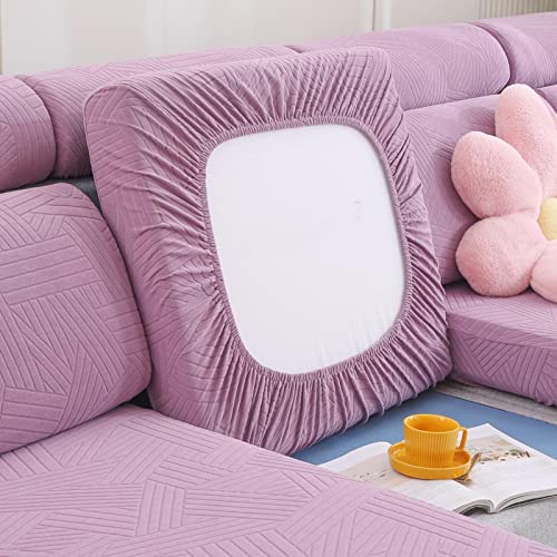 NIUSABOU Sofa-Sitzabdeckung, Sofa Chaise Sitz Rückenlehne Kopfstütze Abdeckungen Multicolor Mehrere Größen(Purple,Backrest-S(65-85cm)) von NIUSABOU