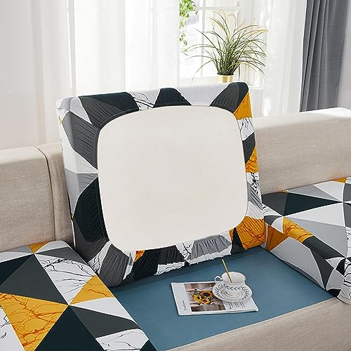 NIUSABOU Sofa-Sitzabdeckung, Sofakissenbezug, Stretch-Schonbezüge for 1-, 2-, 3- und 4-Sitzer, mehrere Größen, Mehrfarbig(D,Backrest(60-90cm)) von NIUSABOU