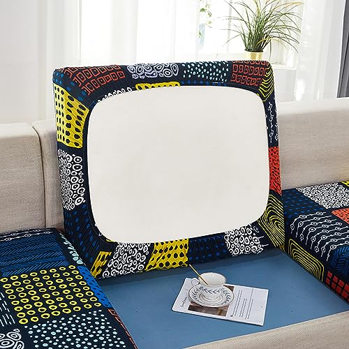 NIUSABOU Sofa-Sitzabdeckung, Sofakissenbezug, Stretch-Schonbezüge for 1-, 2-, 3- und 4-Sitzer, mehrere Größen, Mehrfarbig(H,3-Seater-X(135-165cm)) von NIUSABOU