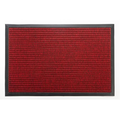 NIUSABOU Teppiche im Außenbereich, Fußmatte for drinnen und draußen, Mehrfarbig, mehrere Größen(Red,23x35in/60x90cm) von NIUSABOU