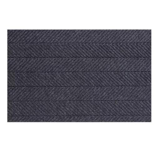 NIUSABOU Teppiche im Außenbereich, Gummi-Fußmatte for drinnen und draußen, rutschfest, saugfähig, wasserdicht, Grau, mehrere Größen cm(160x200cm) von NIUSABOU