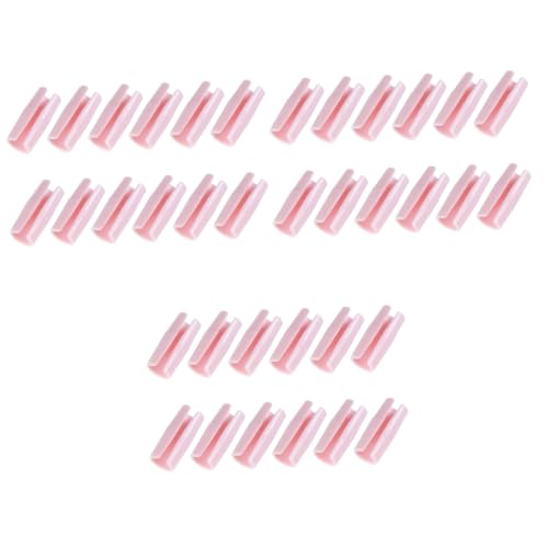 Robuste Kabelklemmen. 36 Stück mehrfarbige Bettlaken-Halterklammern for Bett und Steppdecke(Pink) von NIUSABOU