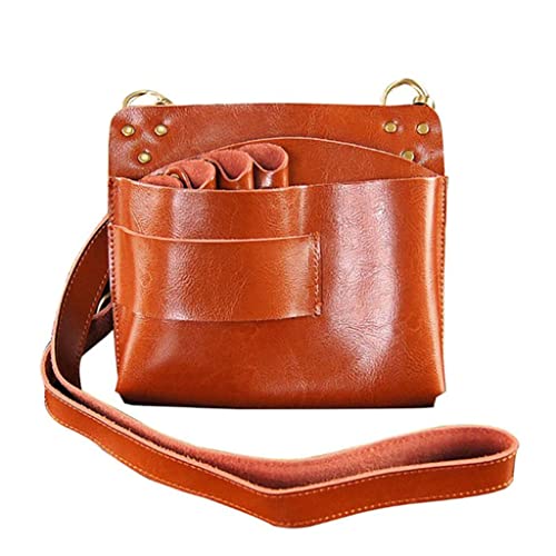 Salon Friseur-Toolkit, Gürteltasche for Friseursalon und Tierpflege, Schere, PU-Leder mit Schultergurt(C) von NIUSABOU