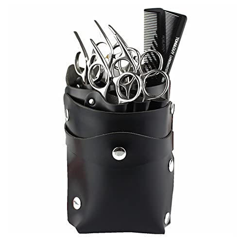 Salon Friseur-Toolkit, Hüftholster aus PU-Leder for Friseurwerkzeuge, bietet Platz for 7 Werkzeuge(B) von NIUSABOU