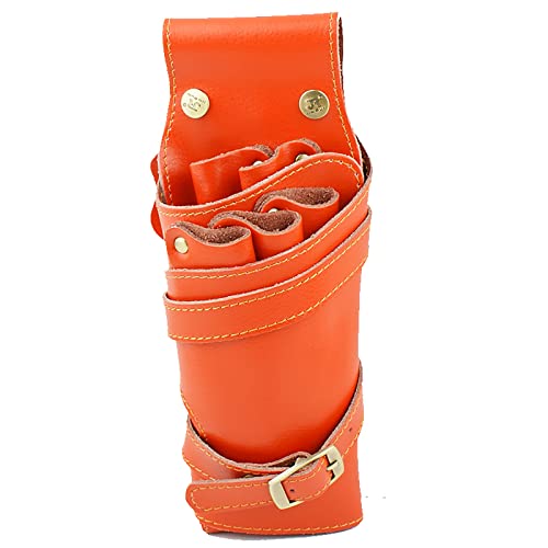 Salon Friseur-Toolkit, Rindsleder Schere Tasche Messenger Barber Friseur Hundesalon Multicolor(C) von NIUSABOU