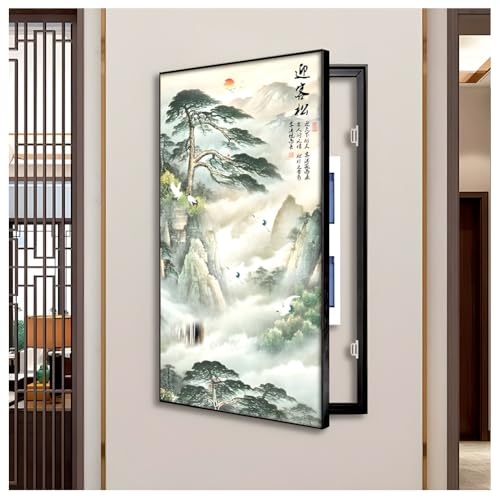 Sicherungskasten Deckel, Malerei, Stromkastenabdeckung, Kreativer Schaltkasten Moderne Stromzählerabdeckung, Gemälde ausblenden Wanddekoration(H,50x80 cm/19.7x31.5 in) von NIUSABOU
