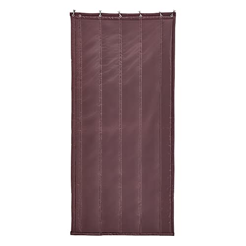 Wärmeleitungsvorhänge, Trennwand for Türöffnung, wasserdicht, Schalldämmung, mehrere Größen, Khaki-Braun(Brown,W130cm*H210cm/51 * 82.7in) von NIUSABOU