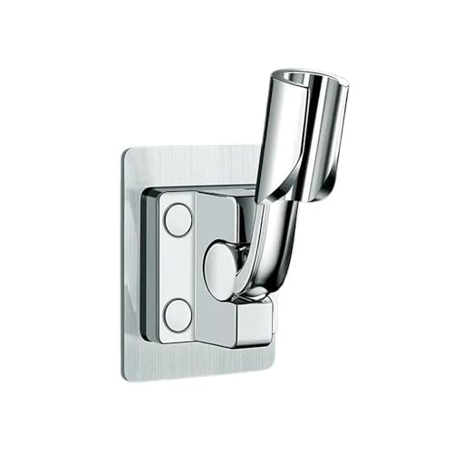 Wandgebundene Dusche, Verstellbarer Handbrausenhalter mit Saugnapf, mehrfarbig, 2er-Pack(Silvery) von NIUSABOU