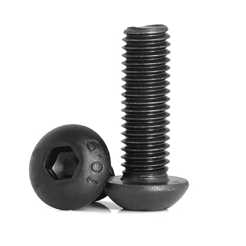 10 Stück M2 M2.5 M3 M4 M5 M6 M8 M10 Schwarz Linsenkopfschraube Innensechskant Rundkopfschrauben, M10 10 Stück M2 M2.5 M3 M4 M5 M6 M8 M10 Schwarz Linsenkopfschraube Innensechskant Rundkopfschrauben, M10 von NIUXICH
