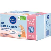 NIVEA BABY Feuchttücher SOFT & CREAM weiß, 228 Tücher von NIVEA BABY