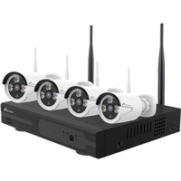 Drahtlose full hd ip video überwachung kit 4 kameras 3 mpx wifi Nivian von NIVIAN
