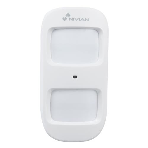 Nivian-Wireless-Bewegungsmelder kompatibel mit NivianAlarm-Geeignet für den Innenbereich-Immun gegen Haustiere bis 20kg-Breite Abdeckung-Manipulationssabotage-Sabotage-Einfache Installation ohne Kabel von NIVIAN
