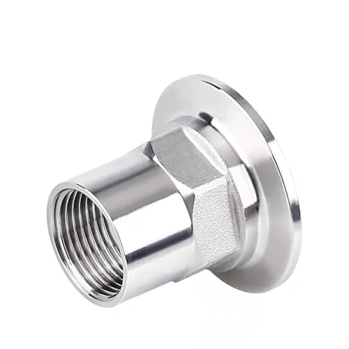 1 stücke 1/2 "3/4" 1 "1-1/4" 1-1/2 "2" DN15-DN50 S304 Edelstahl Innengewinde Hex Ferrule Rohr Fitting Tri Clamp Typ(DN40 x ferrule 64) von NIWPPKIMX