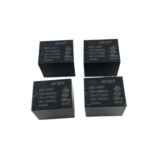 1 x Relais JQC-3FF-5VDC-1HST Gruppe 4-Pin normalerweise offen 10A277VAC HF3FF-005 von NIWPPKIMX