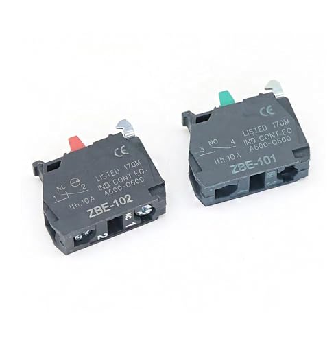10 Stück Knopfschalter-Kontaktblock Zbe-101 Nr. / Zbe-102 Nc Xb4/xb5(10PCS NO) von NIWPPKIMX