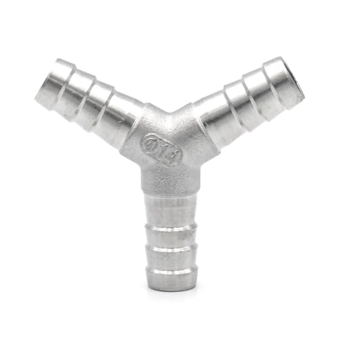6 8 10 12 13 14 15 16 19 20 25 32 40 50mm Schlauchanschlussstück TLY Kreuz-T-Stück Typ 304 Edelstahl-Rohrverschraubung Anschlussstück(Y Type,10MM_SS304) von NIWPPKIMX