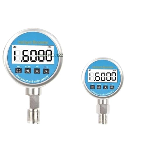 Dia 60mm 80mm 100mm Edelstahl Intelligente Präzision Digitale Manometer Vakuum Wasser Hydraulische Druck(Gold,0-6Mpa 0.4precision) von NIWPPKIMX